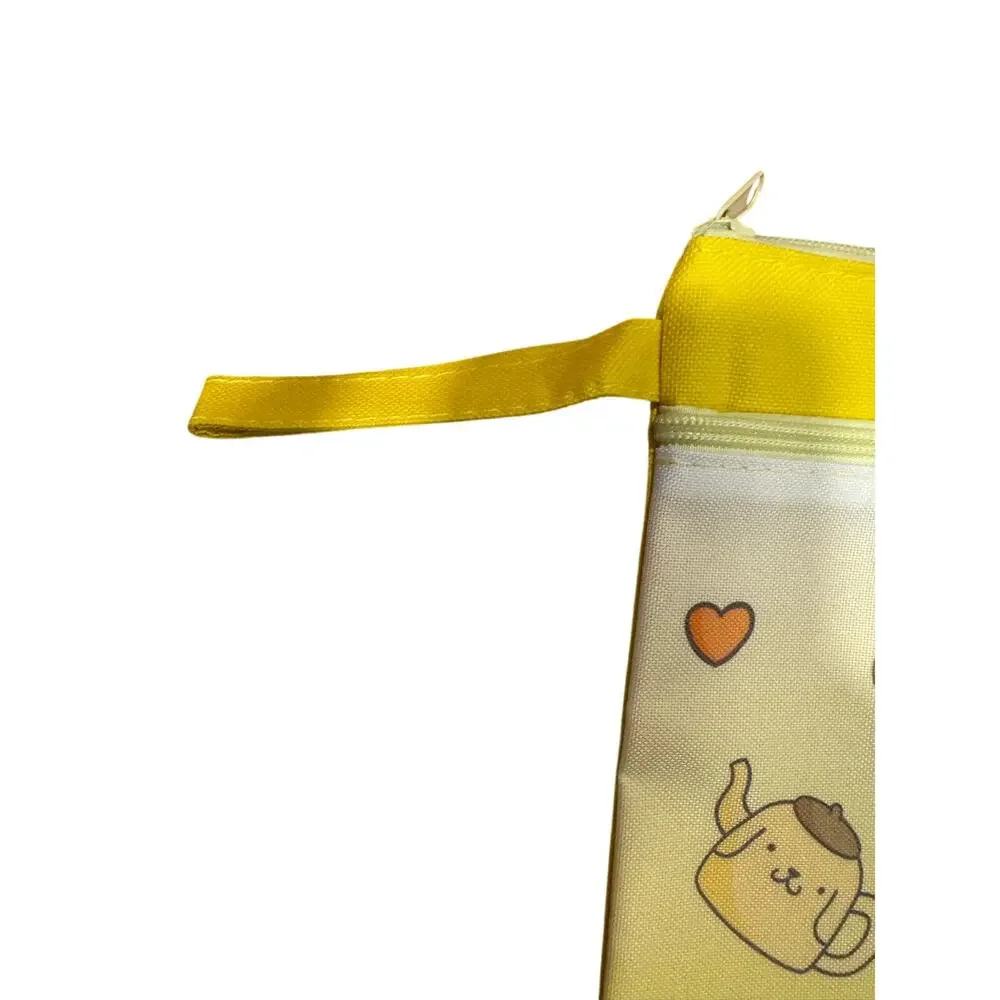 Pompompurin Sanrio canvas very sturdy documents/sheets folder zippers and strap